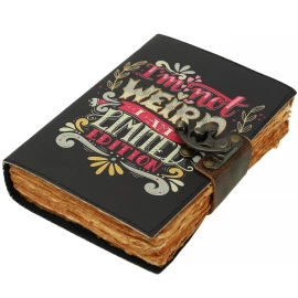 Leather journal „I'm not weird I'm a limited edition“