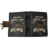 Leather journal “Never Give up on Your Dreams”