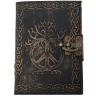 Handmade Leather Notebook Tree of Peace