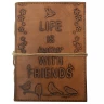 Handmade Paper Notebook LIFE IS better WITH FRIENDS - Outlet