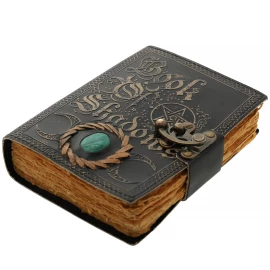 Ručně vyráběný kožený deník Book of Shadows