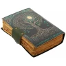 Handmade leather Notepad Magic of the Tree of Life under the Full Moon