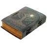 Handmade leather Notepad Magic of the Tree of Life under the Full Moon