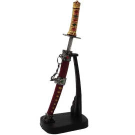 Brieföffner Samurai Schwert mit Stand 17cm