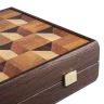 Geometrical Wood Motif Backgammon