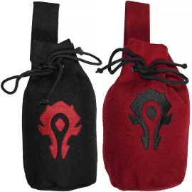 Warcraft “For the Horde” 20x17cm Belt Pouch from Wool with Drawstring