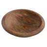 Zdobně soustružená dřevěná miska o průměru 18 cm