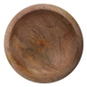 Decorative turned wooden bowl with a diameter of 18 cm