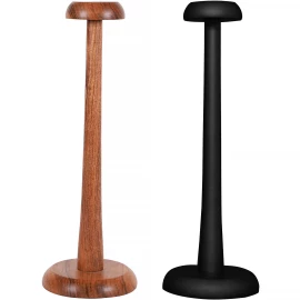 Solid wood hat or helmet display stand, 14.5 Inch (37cm)