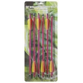 Man Kung 14-inch aluminium crossbow bolts red 6-pack (Ø8mm)