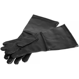 Leather gloves of black goat skin - production defect - Outlet