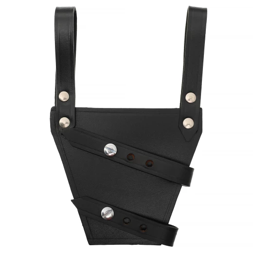 Leder Dolchhalter mit trapezförmiger Platte