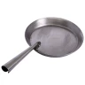 Frying pan with folding handle for the outdoors