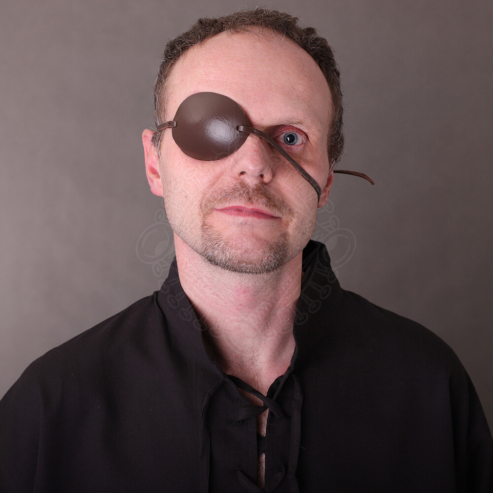 Pirate of the Caribbean Black Leather Eye Patch