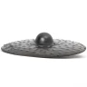 Barbarian Round Steel Shield 55cm with Hammered Finish