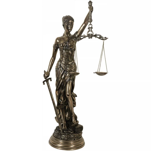 Skulptur Justitia 80cm bronziert