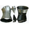 Gauntlets without finger part - 08, 1.5mm Gauge 16, rolled rusting steel (authentic), polished