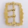 Buckle 8x6cm with a wavy frame and two prongs - Outlet