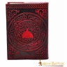 Leather Journal with Embossed Red Pentacle