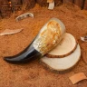 Drinking Horn with Hand-Carved Fenrir Wolf