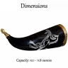 Drinking Horn with Hand-Carved Stallion