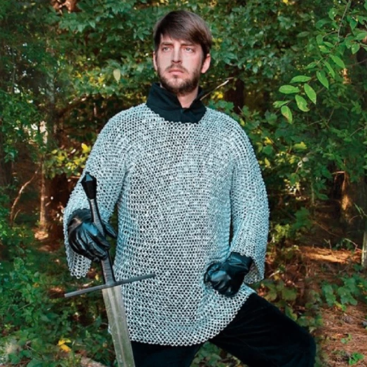 Chain Mail Shirt from Riveted Aluminum Rings