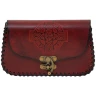 Belt Bag with Embossed Celtic Cross and Hook Clasp