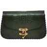 Belt Bag with Embossed Celtic Cross and Hook Clasp