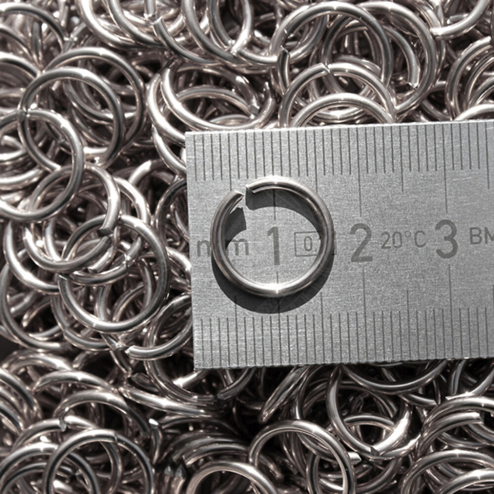Dome Rivet Brass Chainmail Rings for DIY Armor - MedieWorld