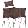 Leather Under bust Bodice with Lacing, brown