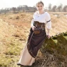 Leather Under bust Bodice with Lacing, brown